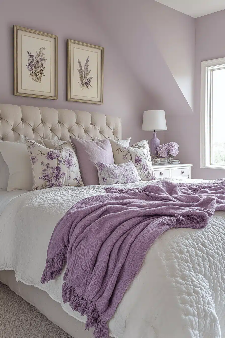 Soft Lavender Bedroom