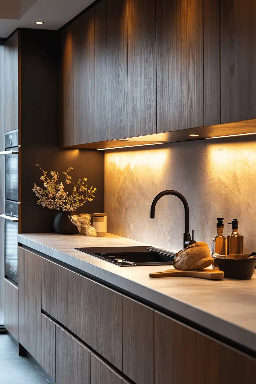wooden kitchen cabinets