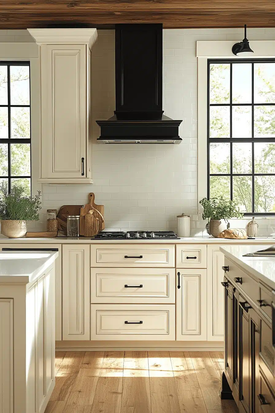 off white kitchen cabinets