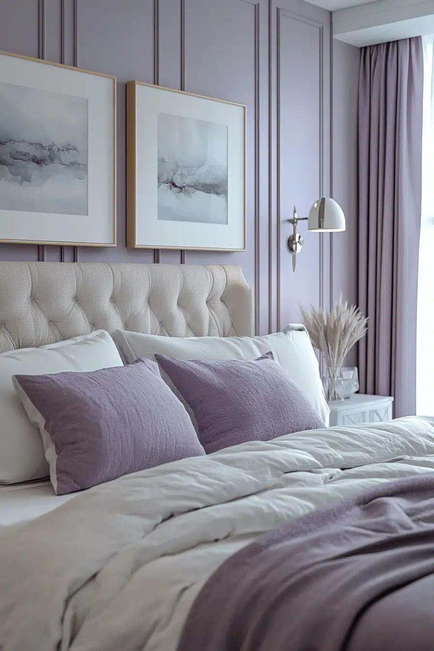 Soft Lavender Bedroom