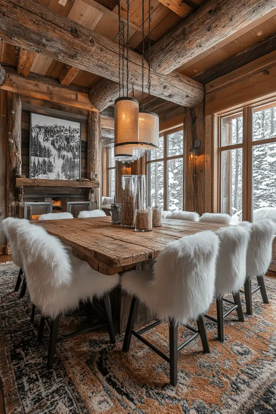 cozy winter cabin aesthetic