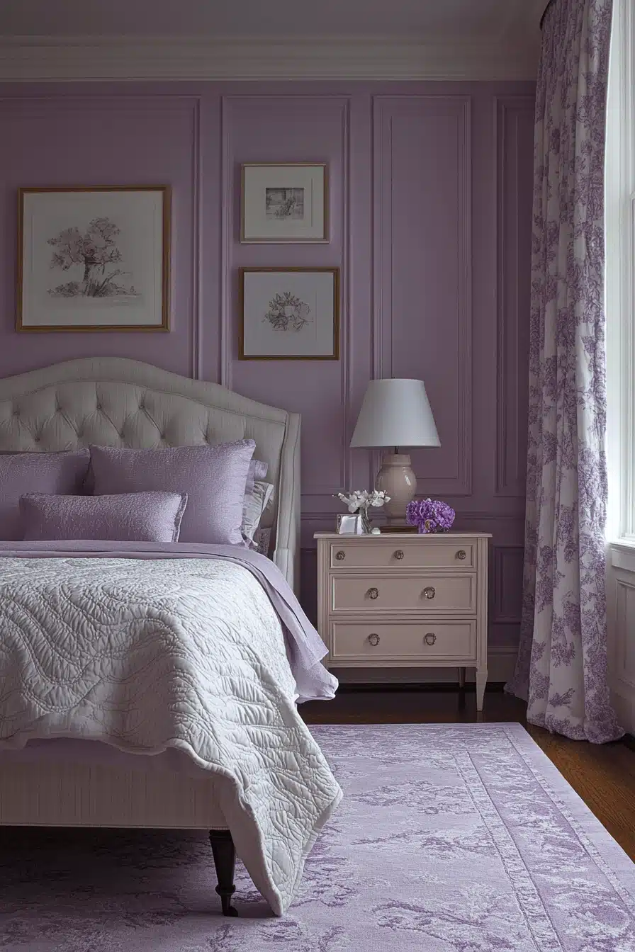 Soft Lavender Bedroom