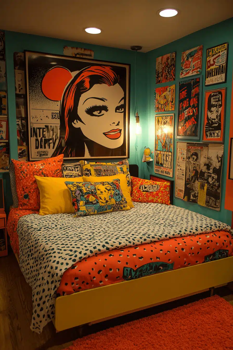 retro bedroom