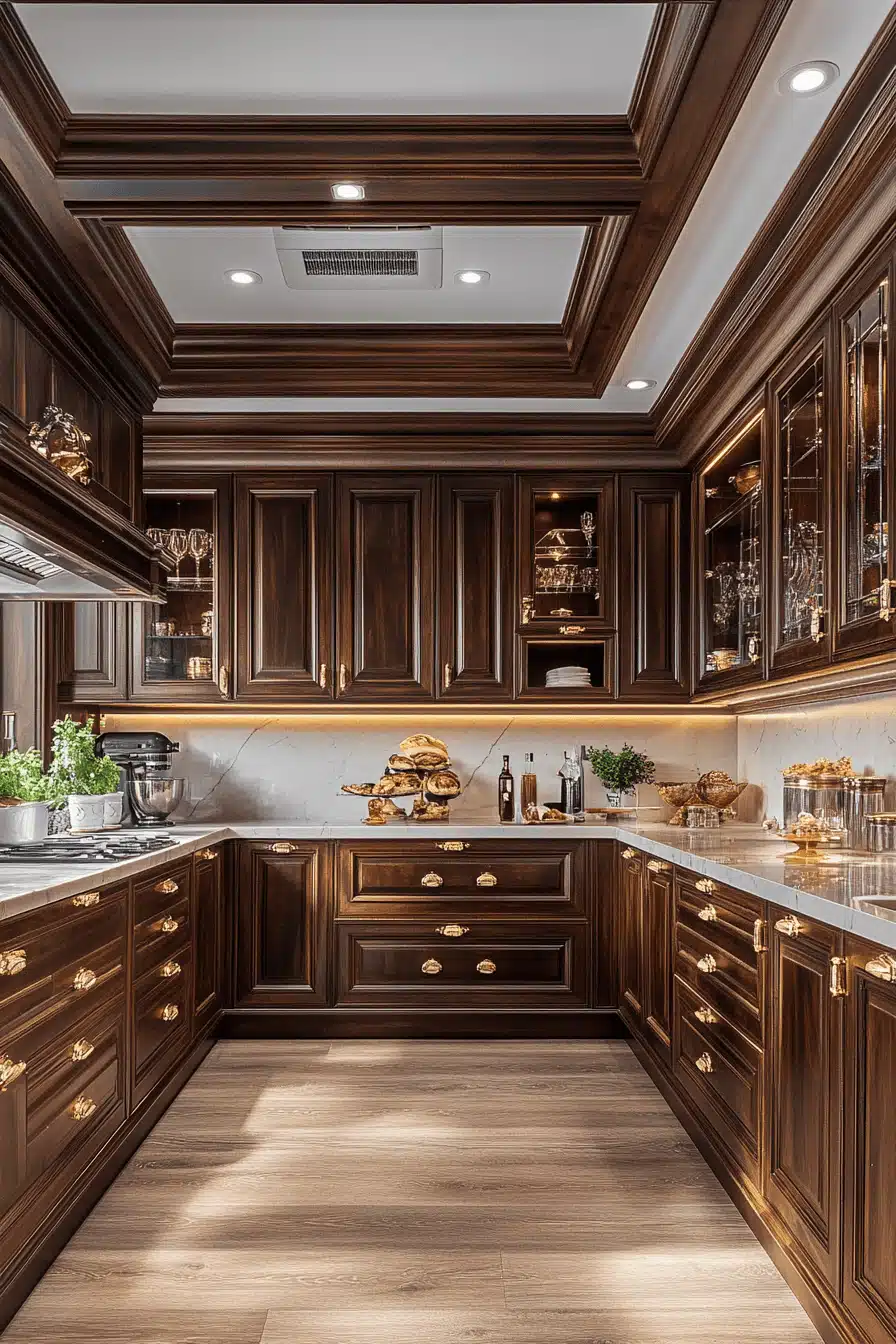 wooden kitchen cabinets