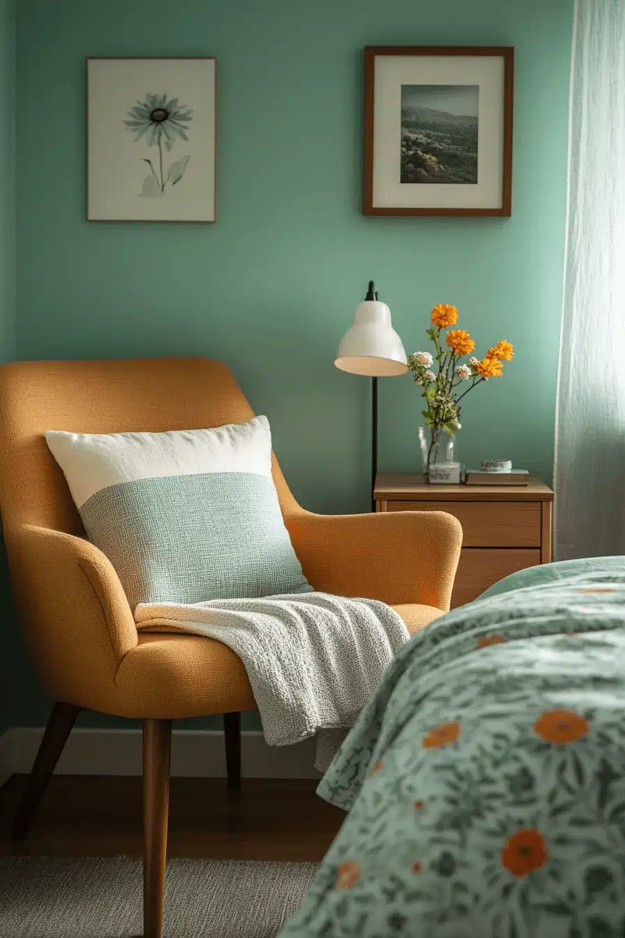 retro bedroom
