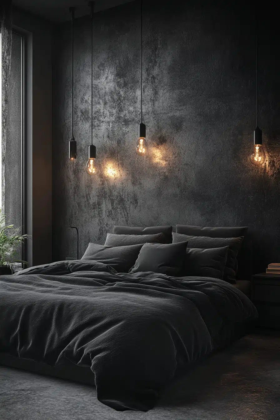 minimalistic bedroom ideas dark