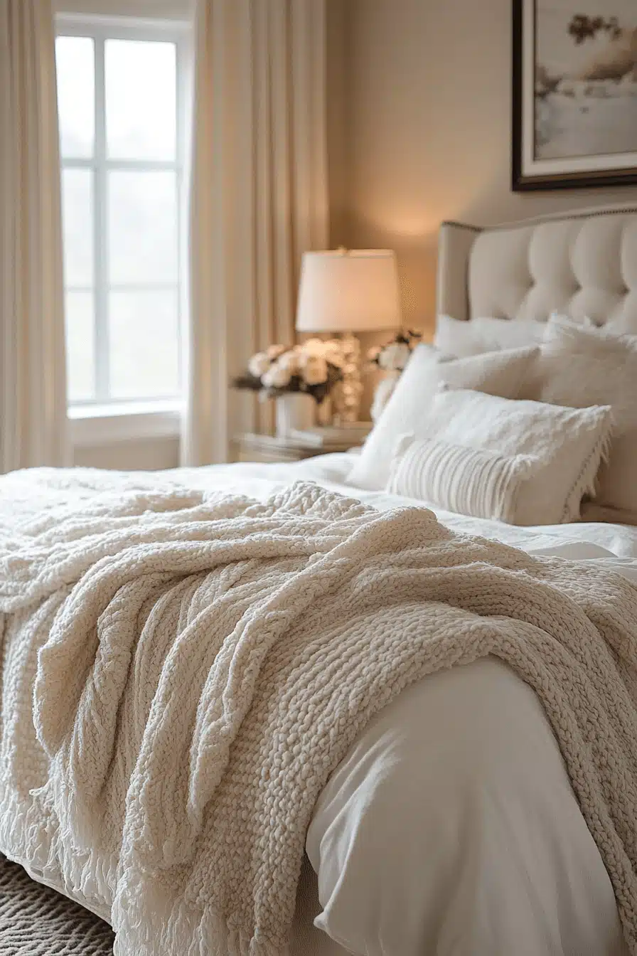cozy neutral bedroom