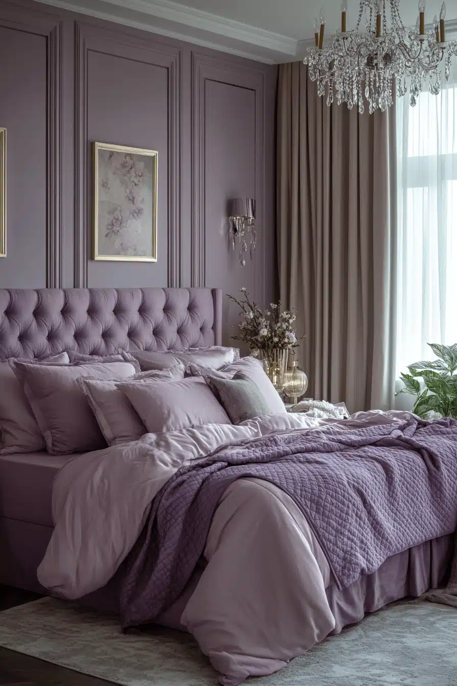 Purple Earthy Bedroom