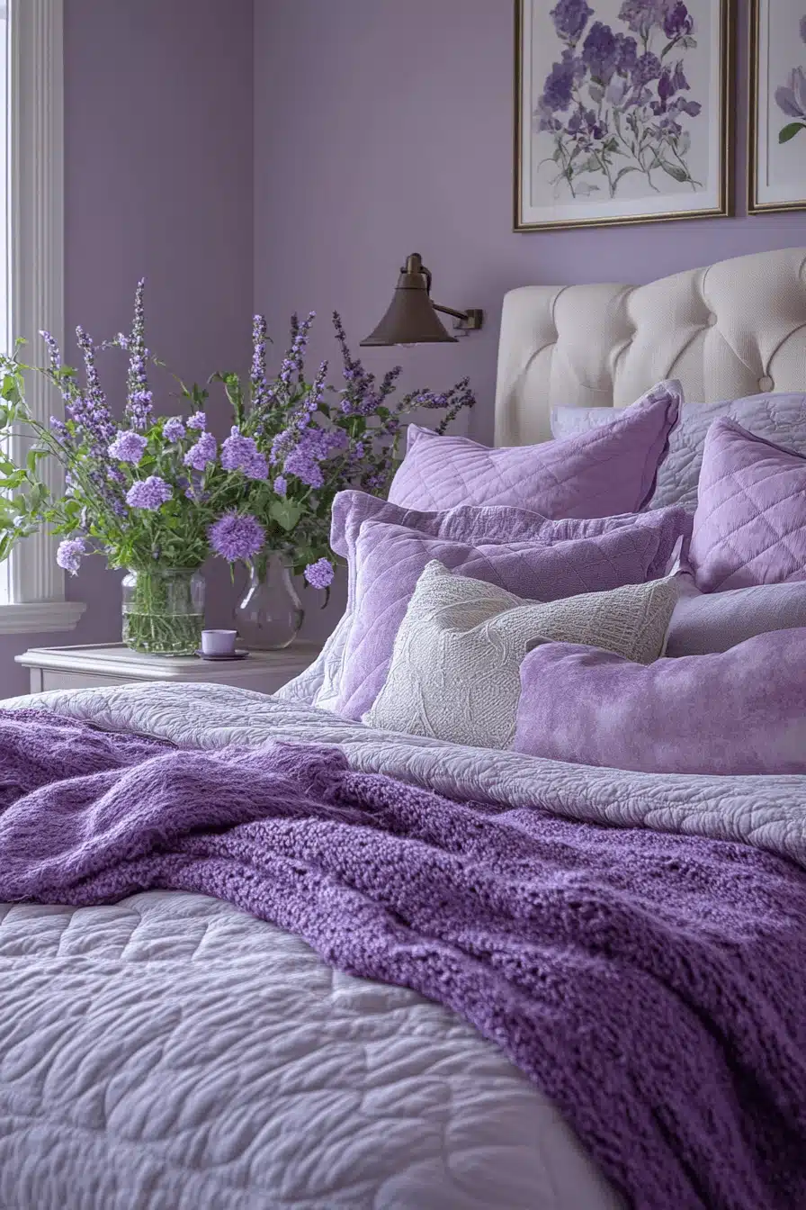 Soft Lavender Bedroom