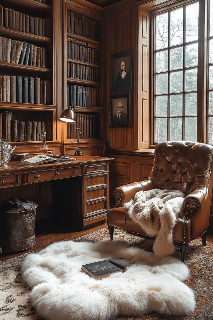 cozy winter cabin aesthetic