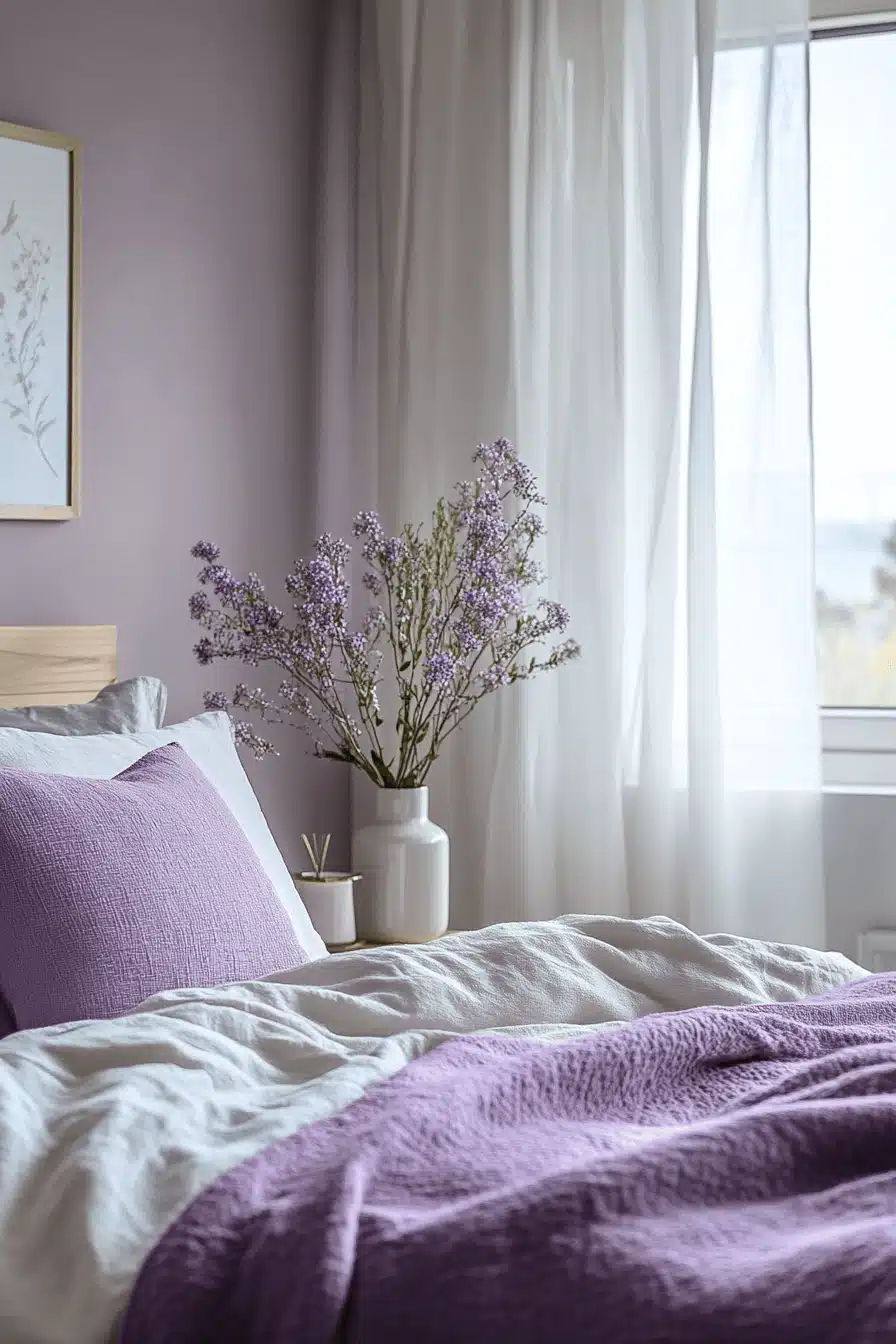 Purple Earthy Bedroom