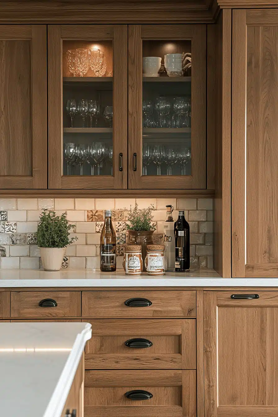 wooden kitchen cabinets