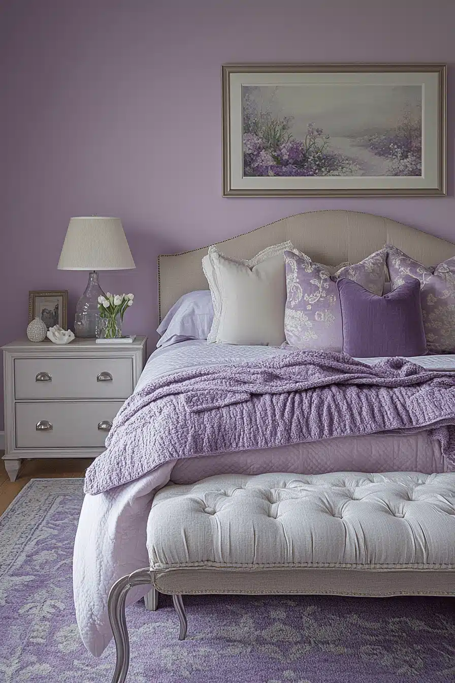 Soft Lavender Bedroom