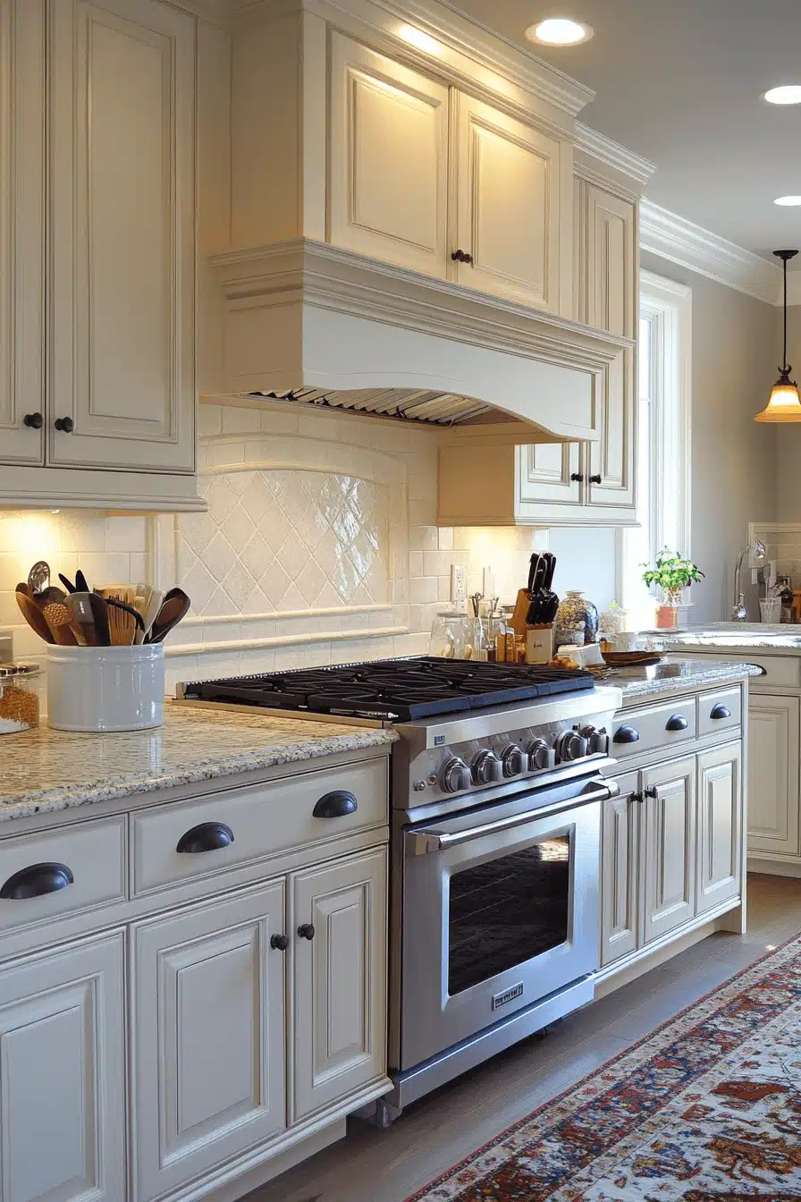 off white kitchen cabinets