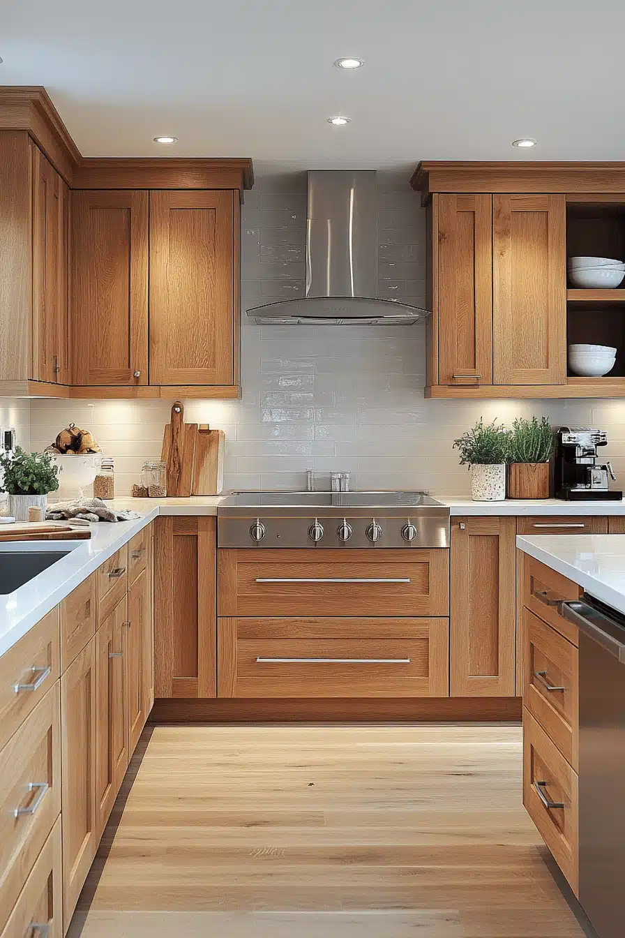 wooden kitchen cabinets