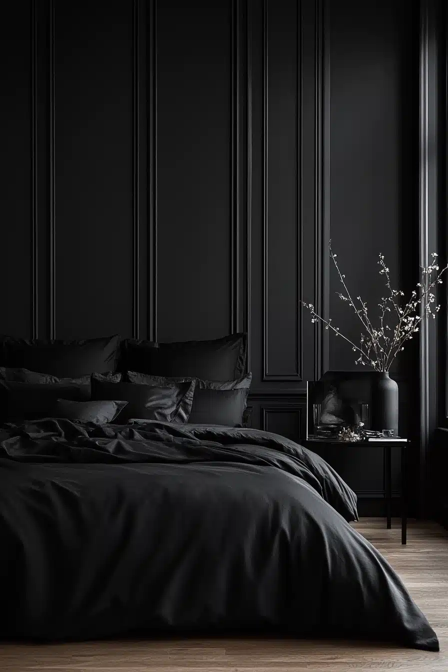 minimalistic bedroom ideas dark