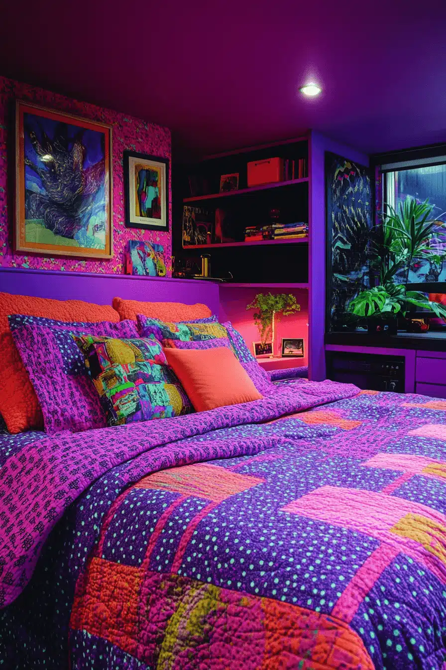 retro bedroom