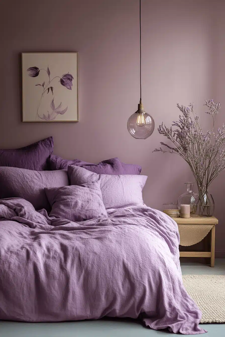 Soft Lavender Bedroom
