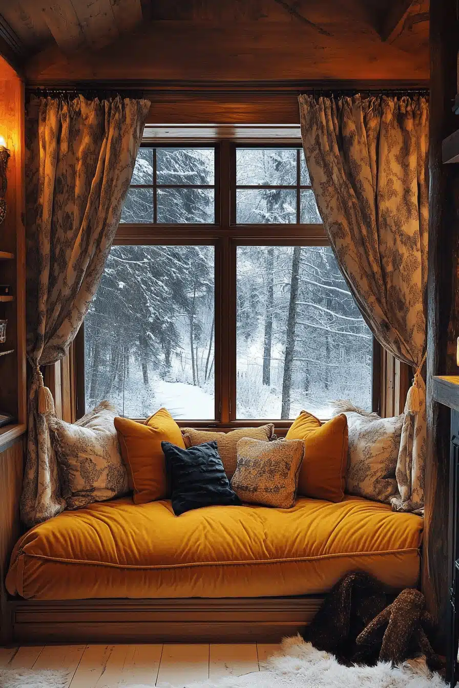 cozy winter cabin aesthetic
