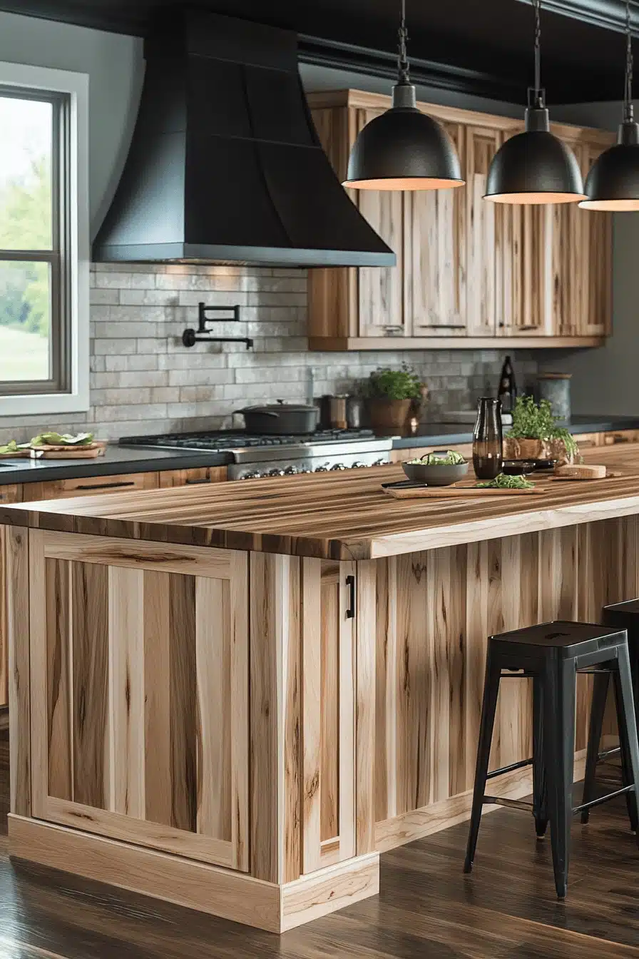 wooden kitchen cabinets
