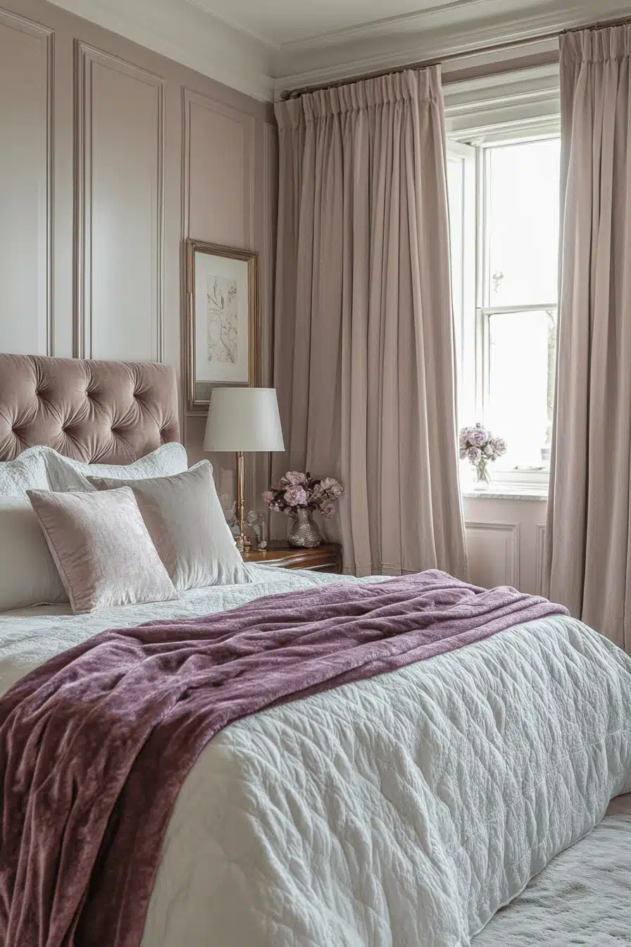 Purple Earthy Bedroom