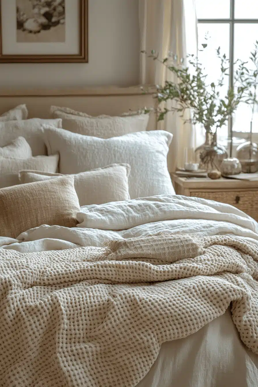 cozy neutral bedroom