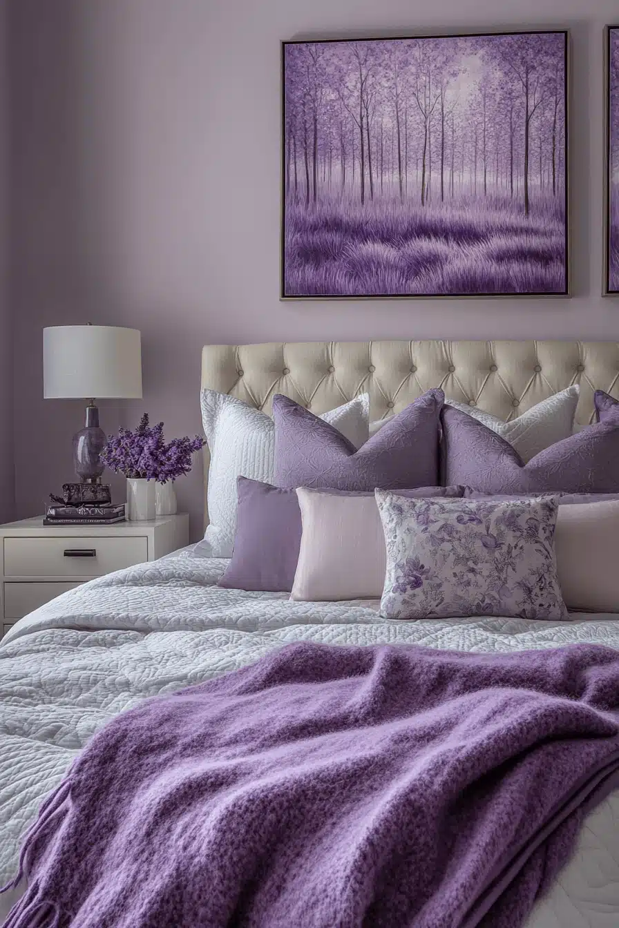 Soft Lavender Bedroom