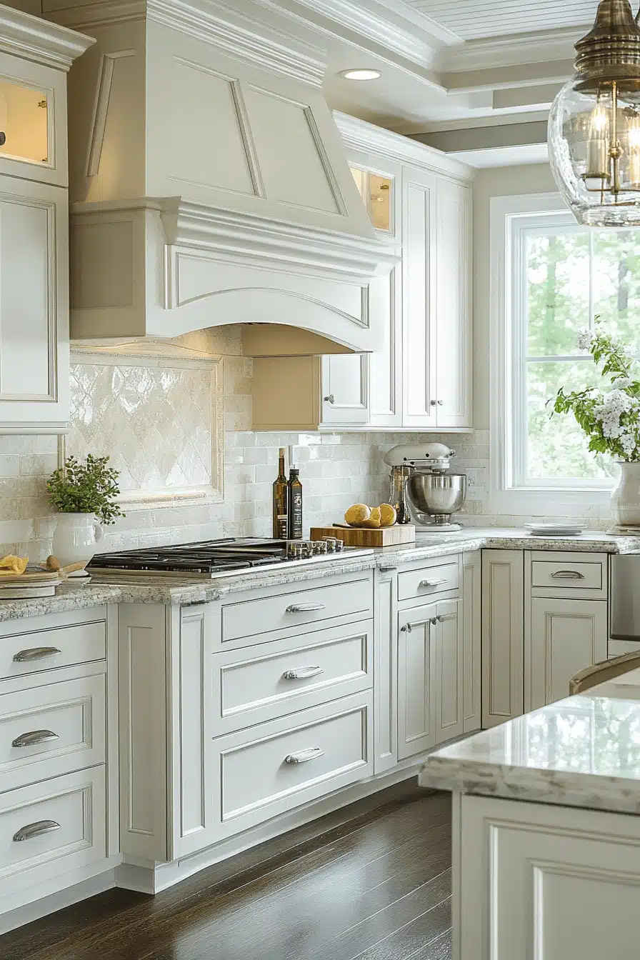 off white kitchen cabinets