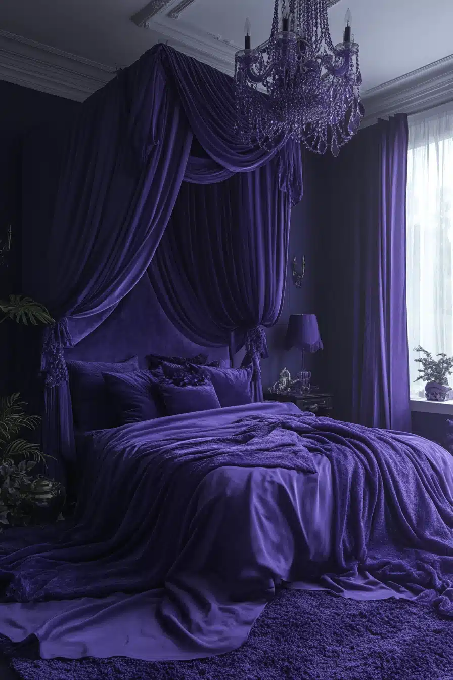 Purple Earthy Bedroom