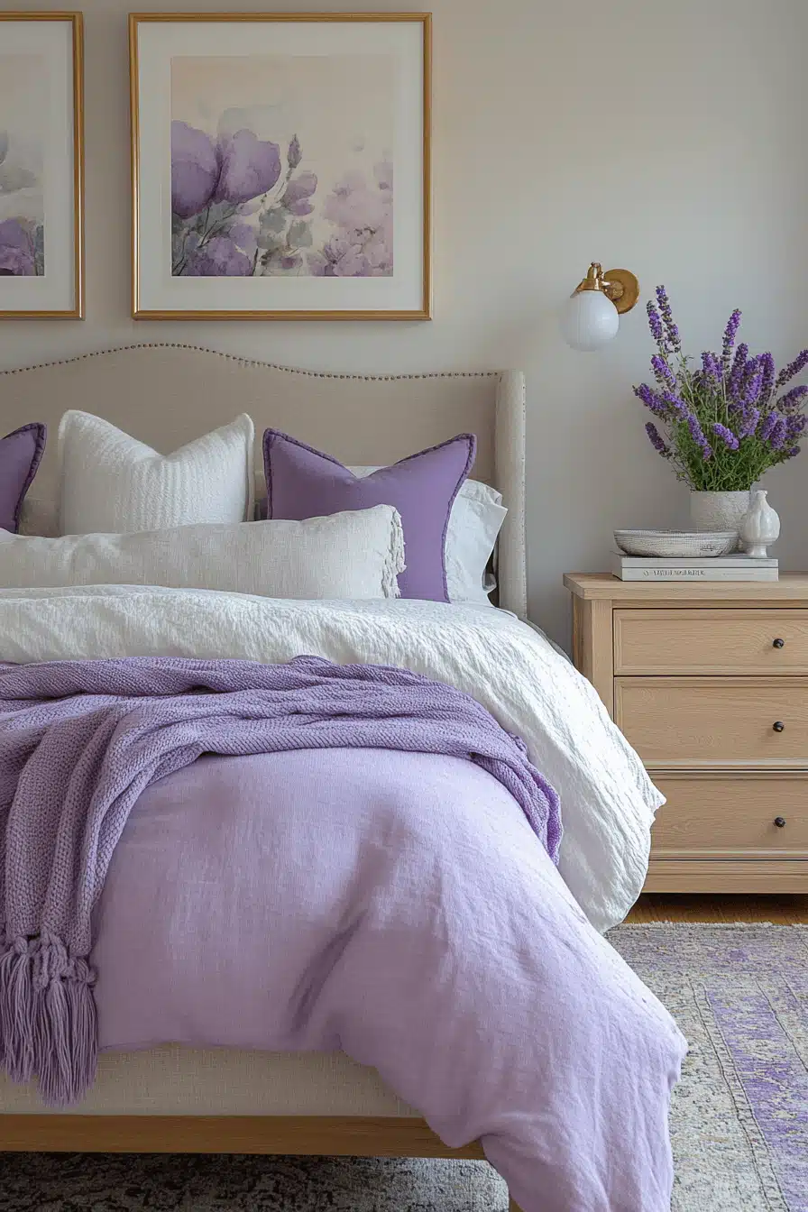 Soft Lavender Bedroom