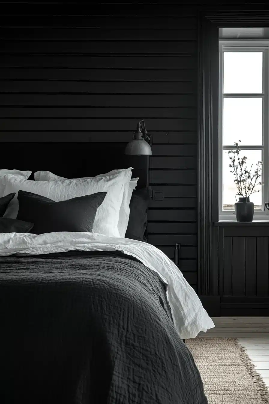 minimalistic bedroom ideas dark
