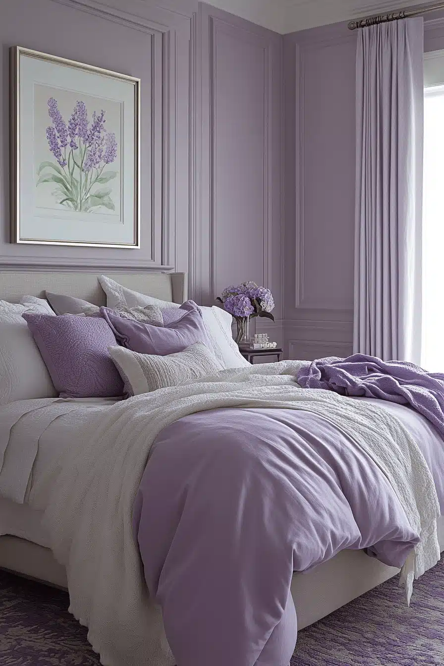 Soft Lavender Bedroom