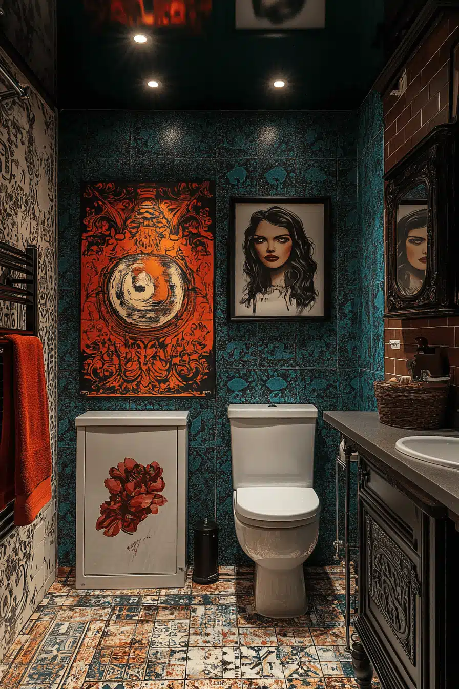 retro bathrooms