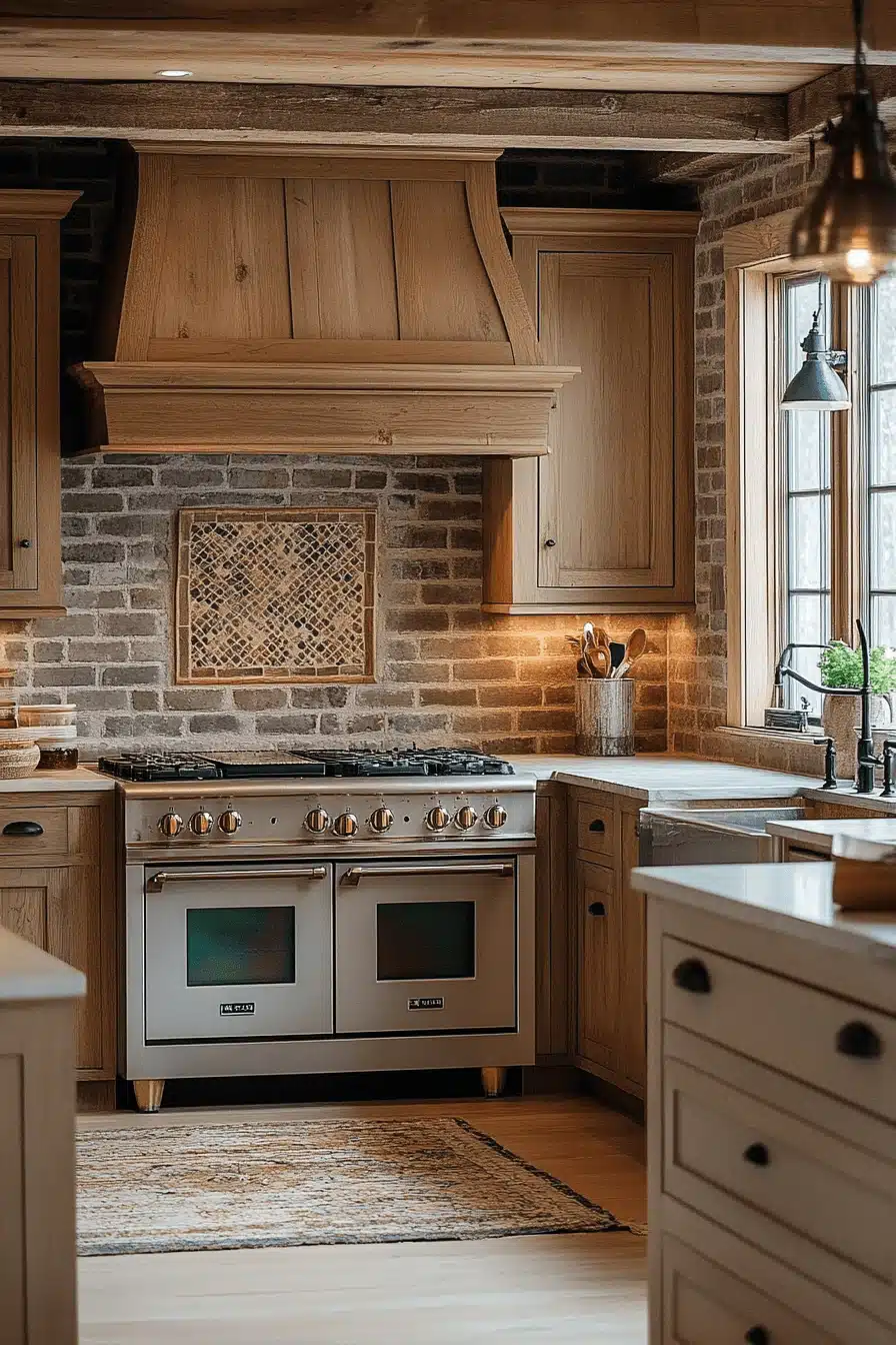 beige kitchen cabinets