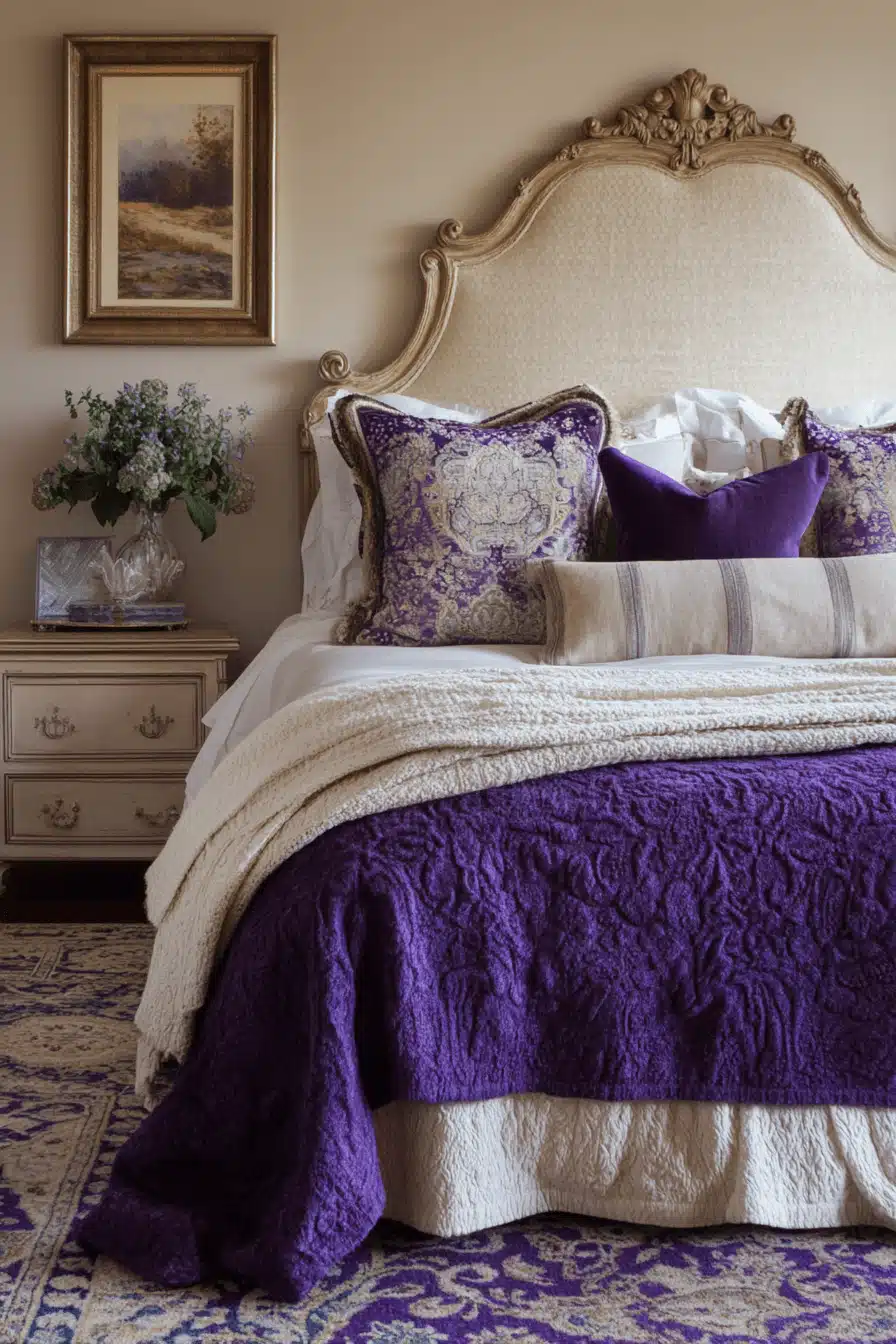 Purple Earthy Bedroom