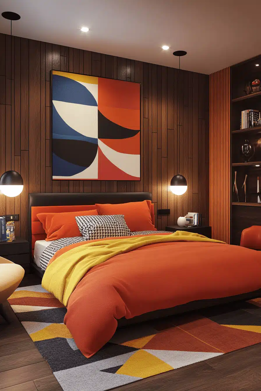 retro bedroom
