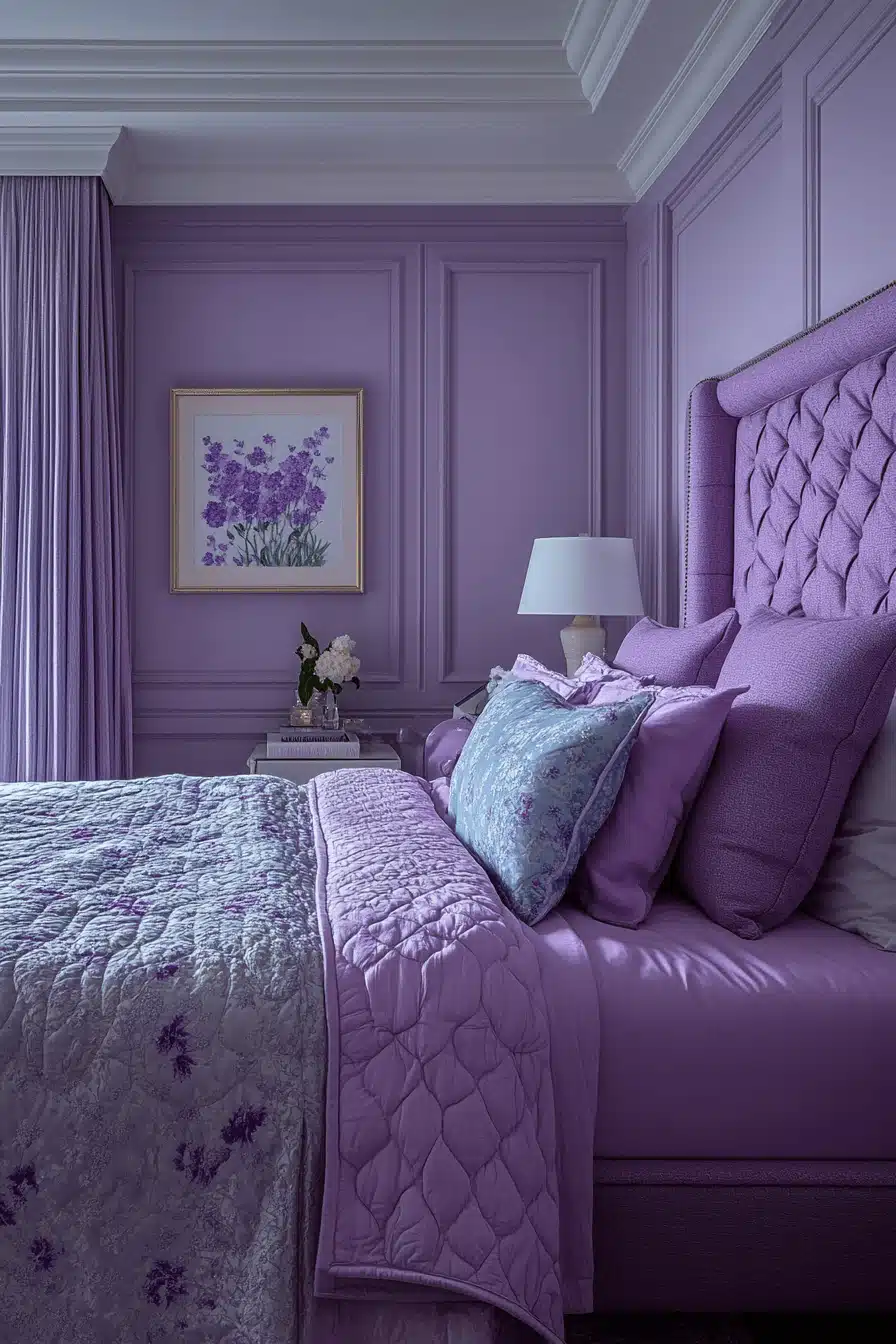 Soft Lavender Bedroom