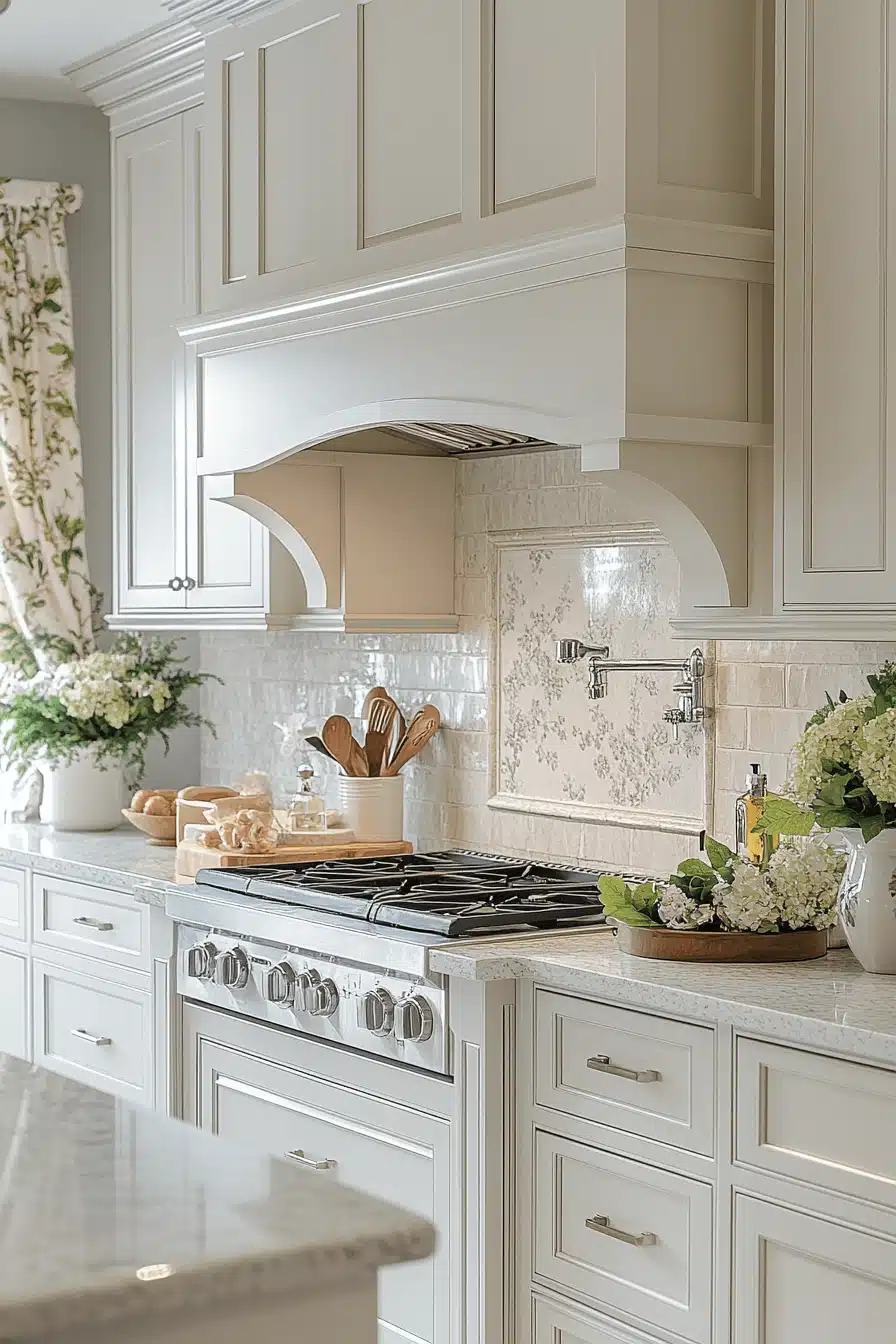 off white kitchen cabinets