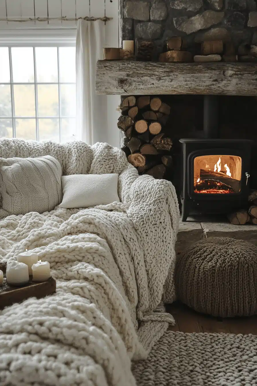 cozy winter cabin aesthetic