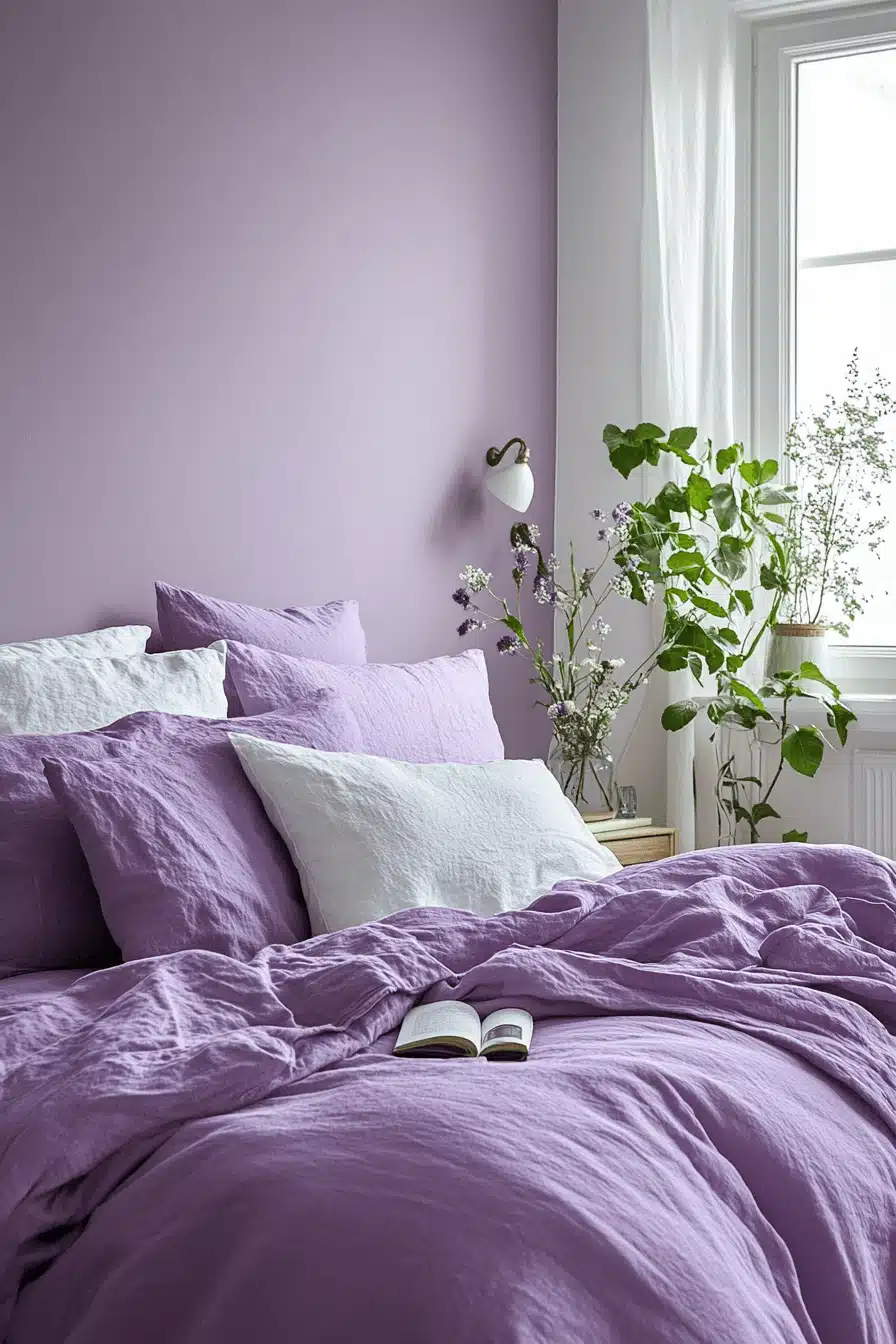 Purple Earthy Bedroom