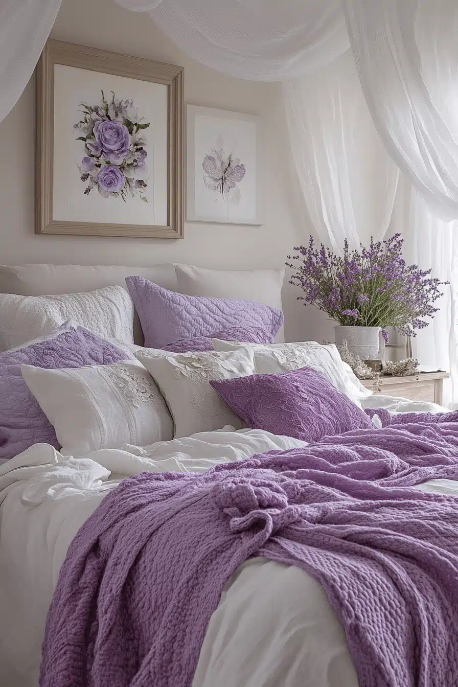 Soft Lavender Bedroom