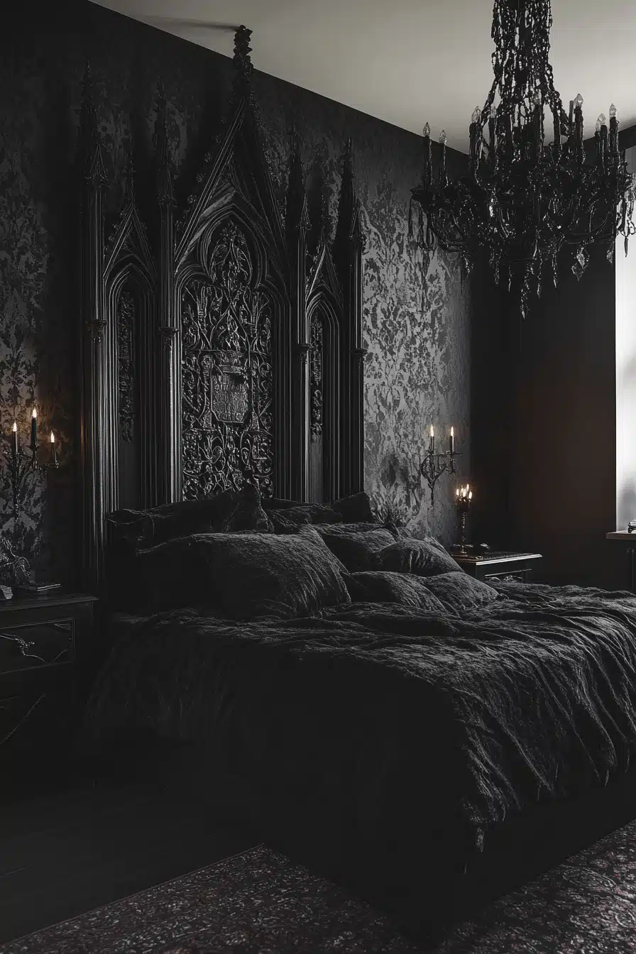 minimalistic bedroom ideas dark