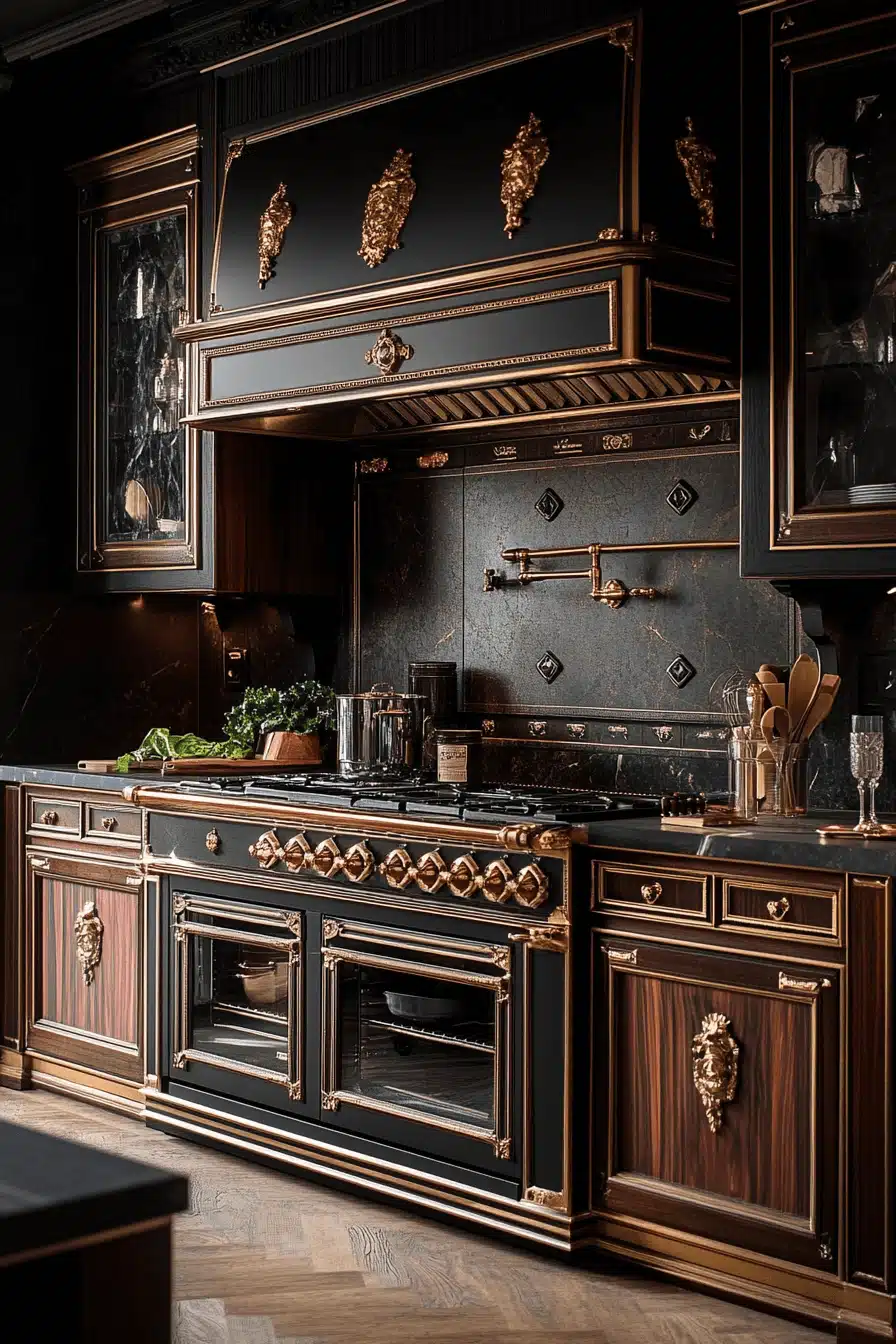 wooden kitchen cabinets
