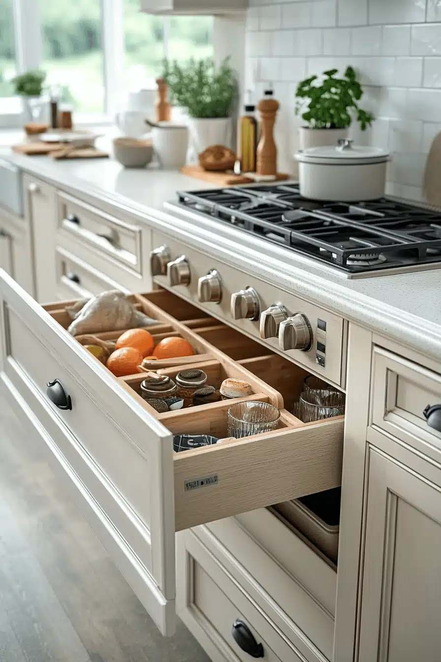 off white kitchen cabinets