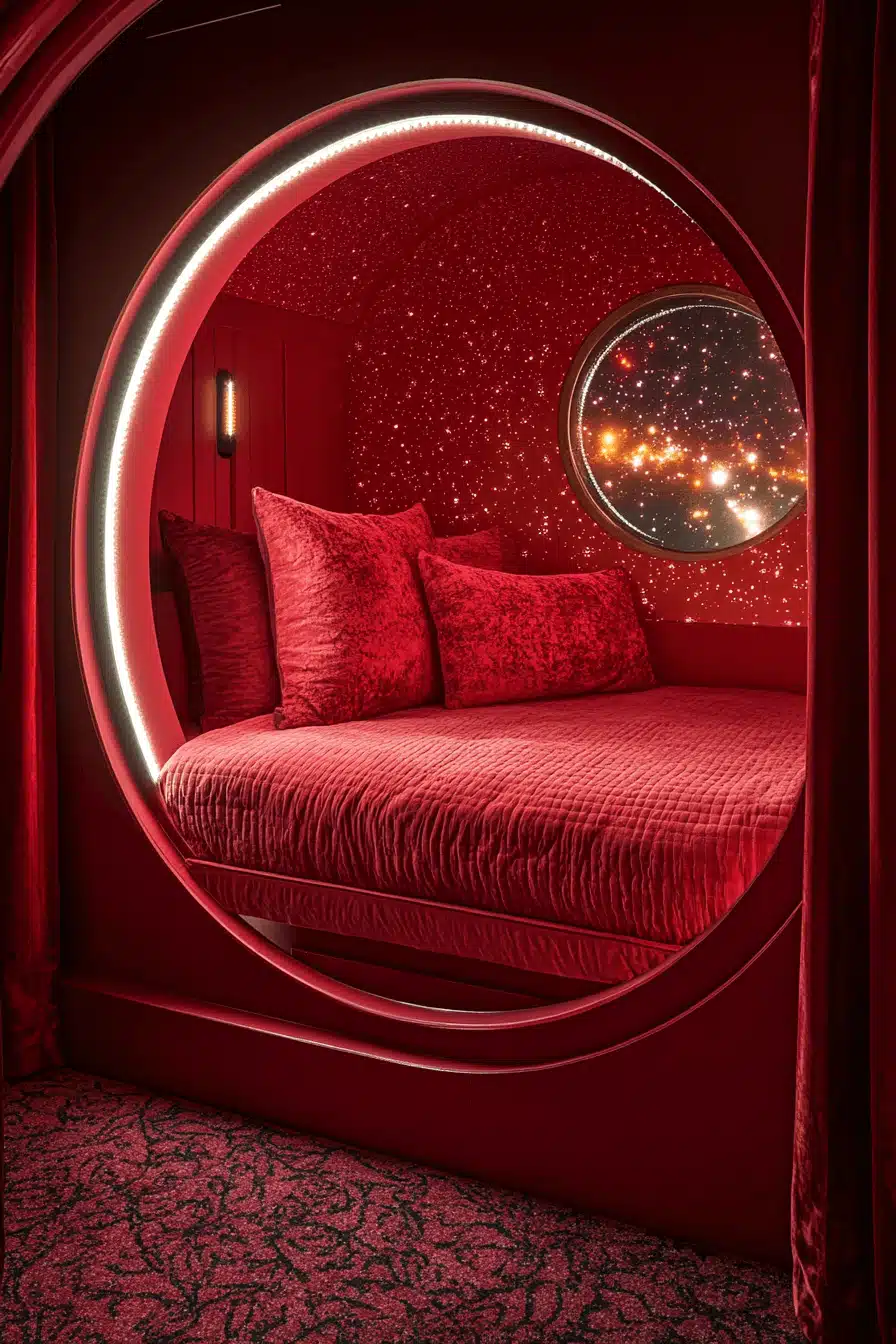 Red and black bedroom ideas