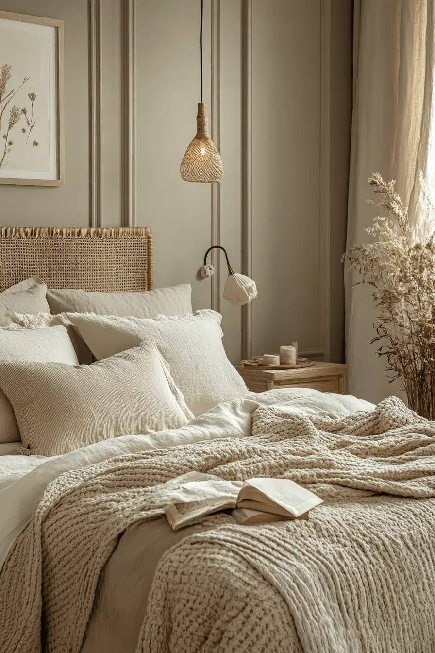 cozy neutral bedroom