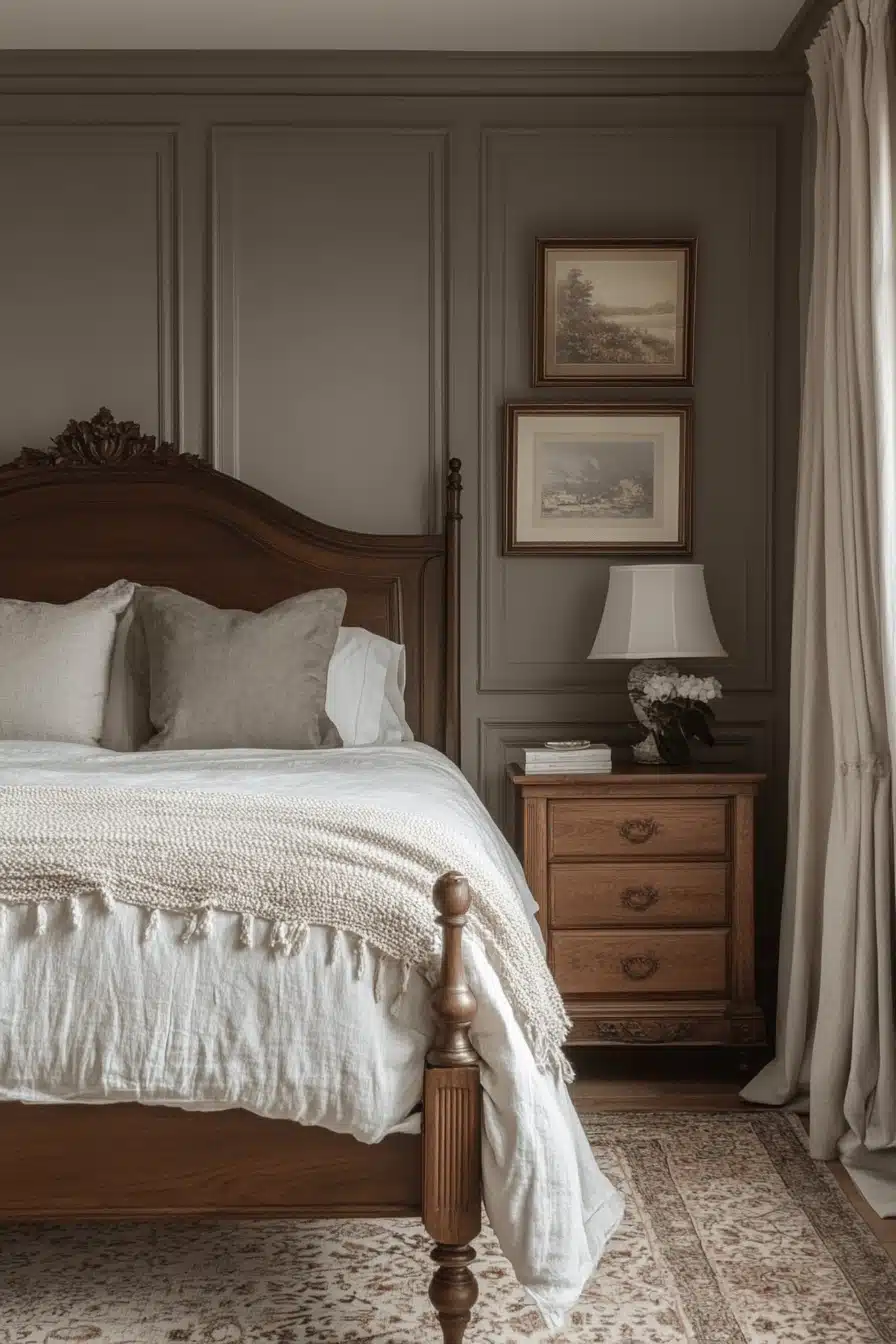 minimalistic vintage bedroom ideas