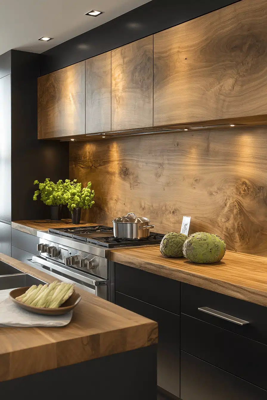 wooden kitchen cabinets