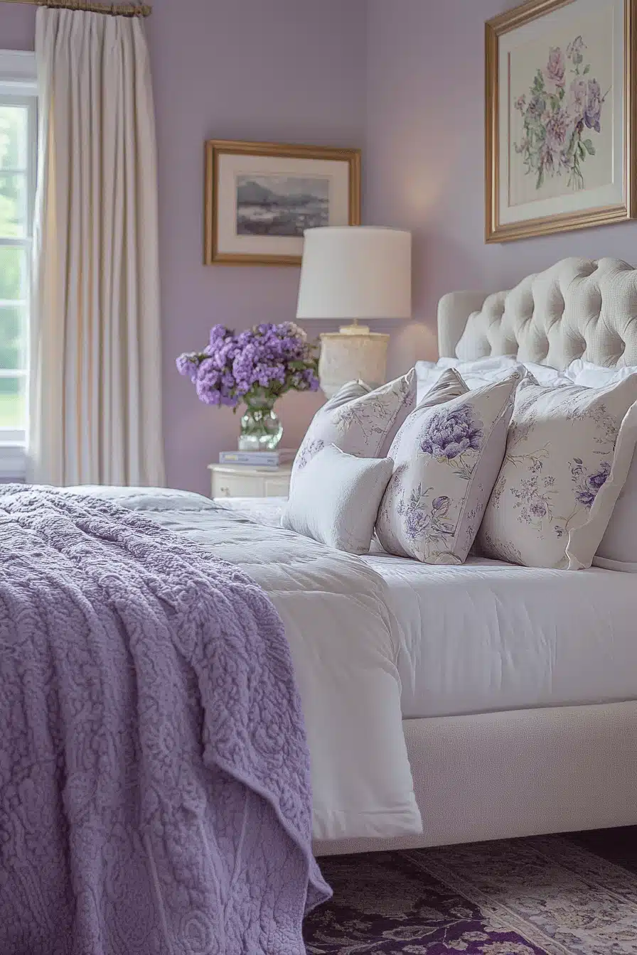 Soft Lavender Bedroom