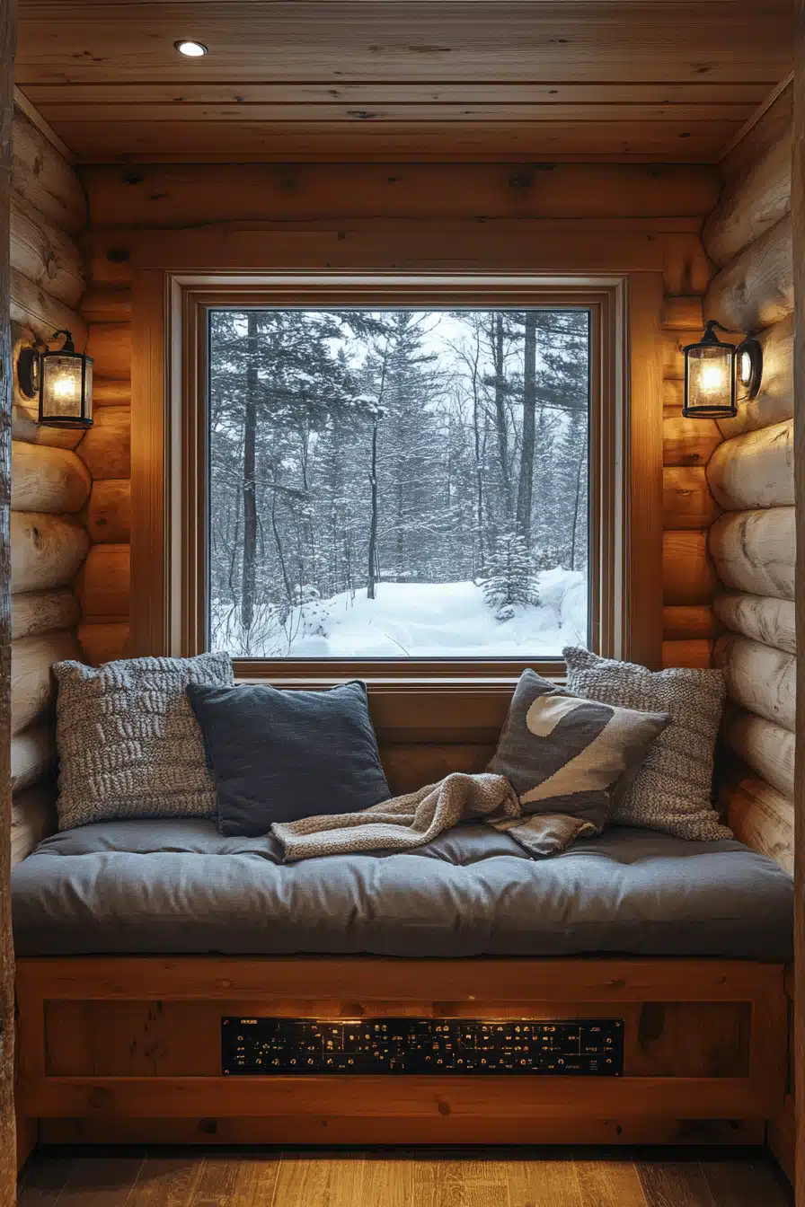 cozy winter cabin aesthetic